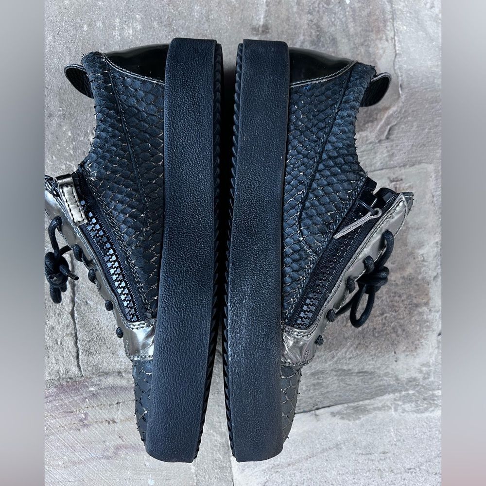 Giuseppe Zanotti Frankie Python Embossed Leather … - image 4